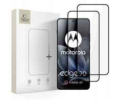 GRŪDINTAS STIKLAS Tech-Protect GLASS FIT+ 2-PACK MOTOROLA EDGE 70 5G Juodas