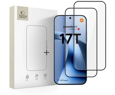Grūdintas stiklas Tech-Protect Glass Fit+ 2 vnt. Xiaomi 17T juodos spalvos