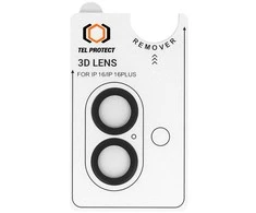 Grūdintas stiklas Tel Protect 3D Lens skirtas Apple iPhone 16/16 Plus juodas (objektyvui 2 vnt)
