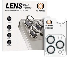 Grūdintas stiklas Tel Protect 3D Lens skirtas Apple iPhone 13 Pro/13 Pro Max mėlynas (objektyvui 3 vnt)