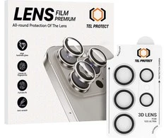 Grūdintas stiklas Tel Protect 3D Lens skirtas Samsung Galaxy S24 Ultra skaidrus (objektyvui 5 vnt)