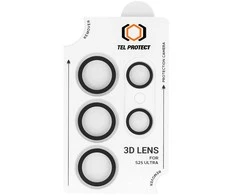 Grūdintas stiklas Tel Protect 3D Lens skirtas Samsung Galaxy S24 Ultra skaidrus (objektyvui 5 vnt)
