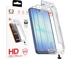Grūdintas stiklas Tel Protect Dust-Free Easy Fit Full Glue 6D skirtas Samsung Galaxy A16 4G/5G juodas – 2 vnt
