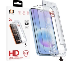 Grūdintas stiklas Tel Protect Dust-Free Easy Fit Full Glue 6D skirtas Samsung Galaxy A36 5G juodas – 2 vnt