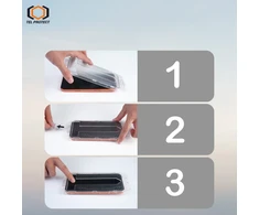 Grūdintas stiklas Tel Protect Dust-Free Easy Fit Full Glue 6D skirtas Samsung Galaxy A16 4G/5G juodas – 2 vnt
