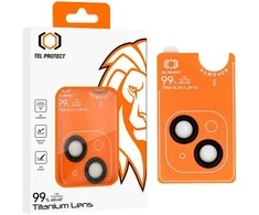 Apsauginis stiklas Tel Protect Titanium Lens 99% AR į aparat skirtas Apple iPhone 15/15 Plus juodas (objektyvui 2 vnt)