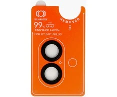 Grūdintas stiklas Tel Protect Titanium Lens 99% AR skirtas Apple iPhone 16/16 Plus juodas (objektyvui 2 vnt)
