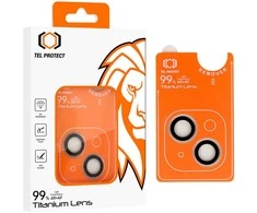 Apsauginis stiklas Tel Protect Titanium Lens 99% AR į aparat skirtas Apple iPhone 14/14 Plus/16e transparent (2 vnt)