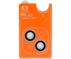 Grūdintas stiklas Tel Protect Titanium Lens 99% AR skirtas Apple iPhone 13/13 Mini skaidrus (objektyvui 2 vnt)