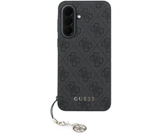 Guess 4G Charm dėklas skirtas Samsung Galaxy A37 juodos spalvos