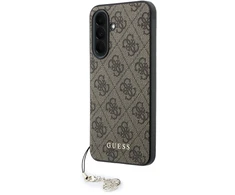 Guess 4G Charm dėklas skirtas Samsung Galaxy A37 rudos spalvos