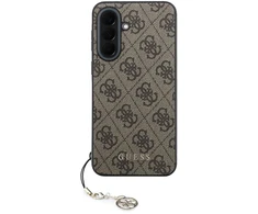 Guess 4G Charm dėklas skirtas Samsung Galaxy A37 rudos spalvos