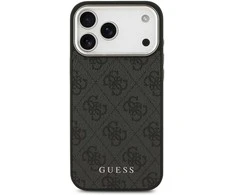Guess 4G MagSafe dėklas skirtas Apple iPhone 17 Pro Max juodos spalvos