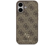 GUESS dėklas, skirtas IPHONE 17, suderinamas su „MagSafe GUHMP17SP4SM4MW“ (PU 4G Small 4G ir Classic), rudas