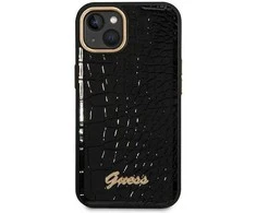 Dėklas Karl Lagerfeld GUESS GUHCP14MHGCRHK IPHONE 14 PLUS / 15 PLUS 6.7 "Juodas / Juodas HARDCASE CROCO COLLECTION