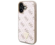 Guess GUHCP16MPG4GPH Apple iPhone 16 Plus 6.7″ baltos spalvos kietas dėklas New 4G Triangle