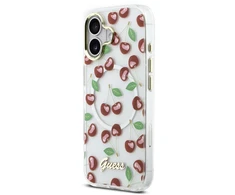 Guess IML Glitter Cherry MagSafe dėklas skirtas Apple iPhone 17