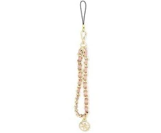 Guess pakabukas GUSTSAS4P telefono dirželis rožinės spalvos Chain Metal 4G Charm