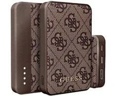 Guess Powerbank 15W GUPB5LP4GEGW 5000mAh rudos spalvos 4G odinis metalinis logotipas