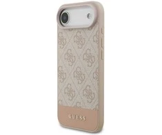 Guess PU 4G Stripe dėklas skirtas Apple iPhone Air Rožinė