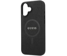 Guess Saffiano Classic Logo MagSafe Apple iPhone 16 Plus - dėklas telefonui juodos spalvos