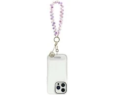 Guess Universal Wrist Strap Crystals 4G Charm rožinės spalvos