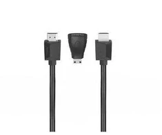 HAMA HDMI KABELIS 1.5M + 2 ADAPTERIAI