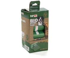 HapPet BIO maišeliai ekskrementams 8 ritinėliai (žali)