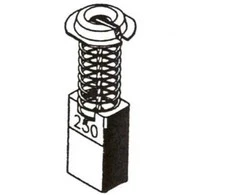 Haushalt Angliniai šepetėliai 30-00-250-H, 7 x 11 x 19 mm, 2 vnt