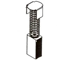 Haushalt Angliniai šepetėliai 30-04-095-H, 6 x 11 x 17,5 mm, 2 vnt