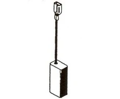Haushalt Angliniai šepetėliai 30-06-019-H, 5 x 8 x 17,5 mm, 2 vnt