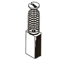 Haushalt Angliniai šepetėliai 30-06-020-A, 5 x 8 x 16 mm, 2 vnt