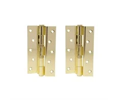 Haushalt Durų lankstas, 125 mm x 75 mm x 2.5 mm, žalvario sp., 2 vnt.