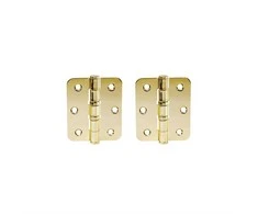 Haushalt Durų lankstas, 63 mm x 75 mm x 2.5 mm, žalvario sp. 2 vnt.