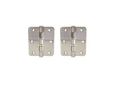 Haushalt Durų lankstas, 75 mm x 88 mm x 2.5 mm, nikelio sp., 2 vnt.