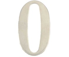 Haushalt Durų numeris „0“, nerūdijantis plienas, 62 mm