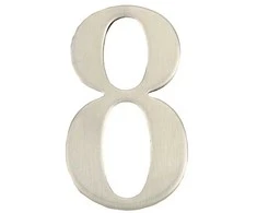Haushalt Durų numeris „8“, nerūdijantis plienas, 62 mm