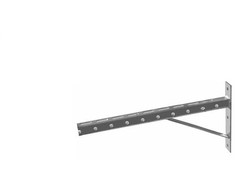 Haushalt Konstrukcijų laikiklis su atrama HH81303, 250x20 mm, pilka