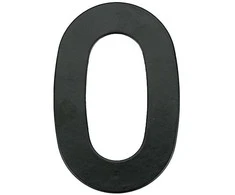 Haushalt Numeris "0", matinės juodos spalvos, 145 mm