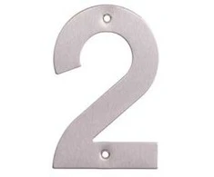Extralink Haushalt Numeris "2", nerūdijančio plieno, 145 mm