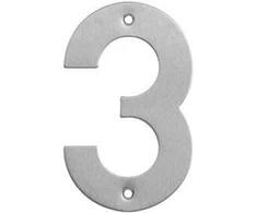 Haushalt Numeris "3", nerūdijančio plieno, 145 mm