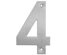 Haushalt Numeris "4", nerūdijančio plieno, 145 mm