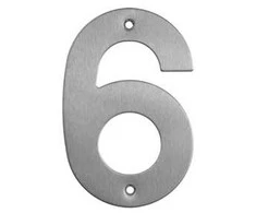 Haushalt Numeris "6", nerūdijančio plieno, 145 mm