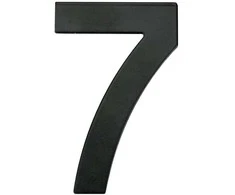 Haushalt Numeris "7", matinės juodos spalvos, 145 mm