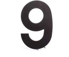 Haushalt Numeris "9", matinės juodos spalvos, 145 mm