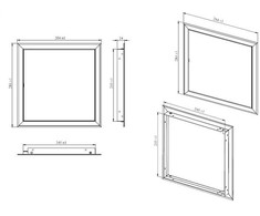 Haushalt Revizinės durelės RD-250x250