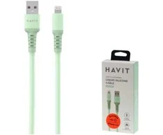 Havit CB6290 – A tipo USB ir „Lightning“ kabelis, 1.5 m žalios spalvos