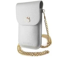 Hello Kitty odinis dėklas krepšys Metal Logo Chain (HKOWBPGHDLMS) sidabrinės spalvos