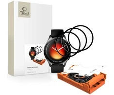 HIBRIDINIS STIKLAS Tech-Protect EASY SET FLEX+ 3-PACK XIAOMI WATCH 5 Juodas