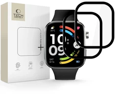 HIBRIDINIS STIKLAS Tech-Protect GLASS FLEX+ 2-PACK XIAOMI REDMI WATCH 6 Juodas